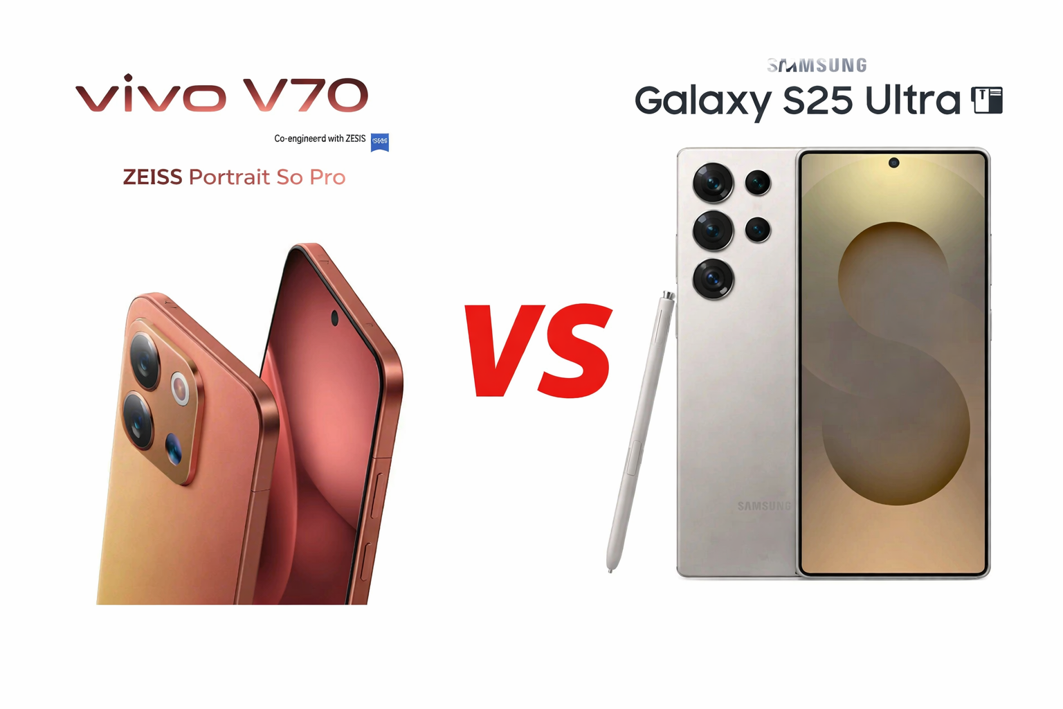 Vivo V70 5G vs Samsung Galaxy S25 Ultra 1TB